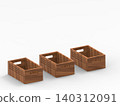 Wooden storage boxes set with handles in different sizes for home organization 140312091