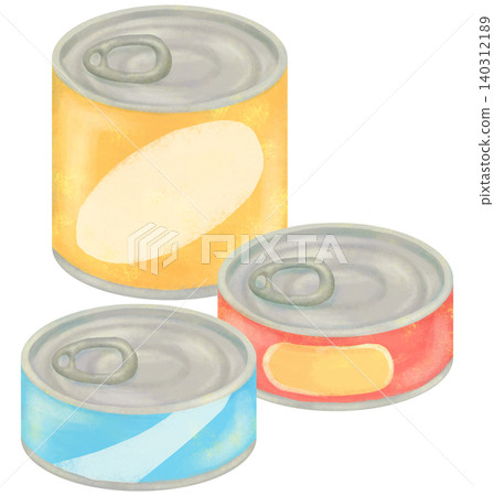 簡單的罐頭食品插畫 簡單的罐頭食品插畫 140312189