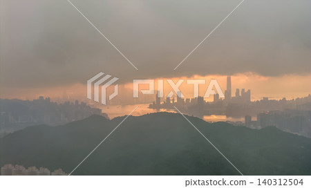 May 25 2026 a Hong Kong skyline sunset harbor view May 25 2026 a Hong Kong skyline sunset harbor view 140312504