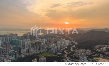 May 29 2022 A Kowloon West skyline at sunset May 29 2022 A Kowloon West skyline at sunset 140312555