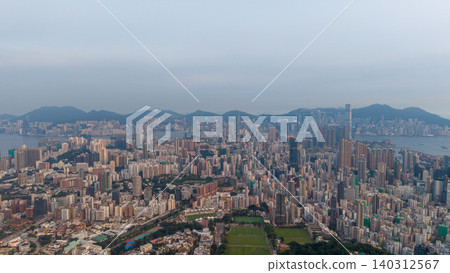 May 29 2022 Kowloon skyline. Residential and commercial buildings, May 29 2022 Kowloon skyline. Residential and commercial buildings, 140312567