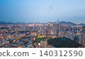 May 29 2022 illuminated with dense urban buildings, Hong Kong 140312590