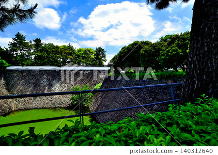 東京:皇宮的北羽橋門和平川護城河 東京:皇宮的北羽橋門和平川護城河 140312640