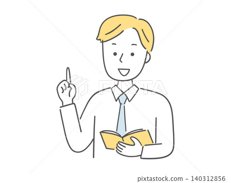 一位男老師正在講解(黑白照片) 一位男老師正在講解(黑白照片) 140312856