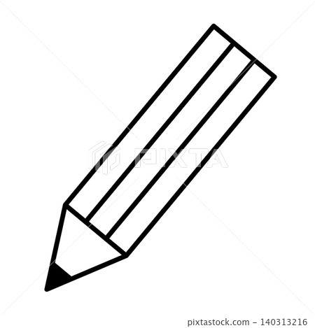Simple pencil icon illustration 001 140313216