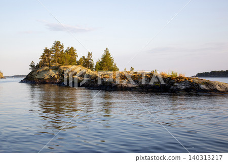 View of the shore of an island on Lake 140313217