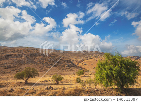 Mountain landscape on Northern Israel near the Sea of Galilee Mountain landscape on Northern Israel near the Sea of Galilee 140313397
