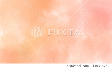 A plain, pale orange background painted with watercolors on drawing paper. A plain, pale orange background painted with watercolors on drawing paper. 140313759