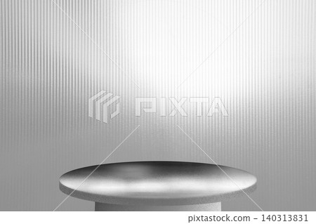 Luxury Geometric Glass Podium on Marble Texture, Minimalist High-End Product Display Platform Luxury Geometric Glass Podium on Marble Texture, Minimalist High-End Product Display Platform 140313831