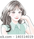 woman combing her hair 140314019