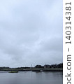 鄉村風景，河流，雨天，豎幅 140314381