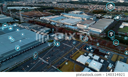 Industrial Areas and Digital Technology: Drone Aerial Photography Industrial Areas and Digital Technology: Drone Aerial Photography 140314921