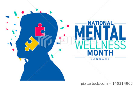 National Mental Wellness Month Poster Banner and Background Design Template Featuring Mind Health Icons Calm Illustration and Self Care Concept for Stress Relief Awareness and Emotional Wellbeing National Mental Wellness Month Poster Banner and Background Design Template Featuring Mind Health Icons Calm Illustration and Self Care Concept for Stress Relief Awareness and Emotional Wellbeing 140314963