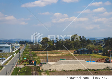 April 25 2026 Utsunomiya Rural Farmland Under Clear Sky April 25 2026 Utsunomiya Rural Farmland Under Clear Sky 140315679