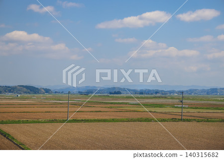 April 25 2026 Utsunomiya Rural Farmland Under Clear Sky April 25 2026 Utsunomiya Rural Farmland Under Clear Sky 140315682