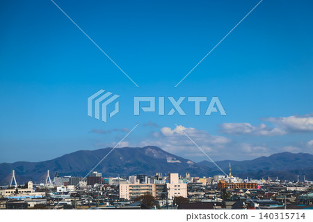 April 25 2026 Aomori City Skyline With Mountain Backdrop April 25 2026 Aomori City Skyline With Mountain Backdrop 140315714