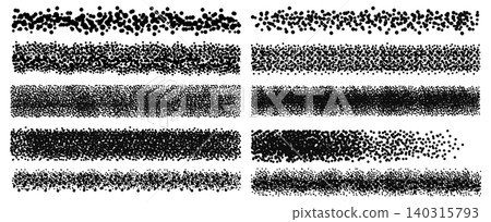 Stipple brush texture, grain effect, spray noise 140315793