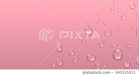Realistic water drops texture background, border Realistic water drops texture background, border 140315811