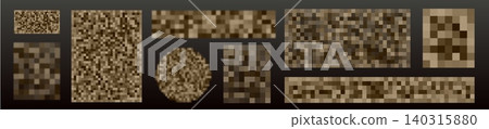 Pixel mosaic blur effect for censoring content Pixel mosaic blur effect for censoring content 140315880