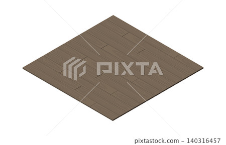 Illustration of a chic dark brown wood-grain flooring. Illustration of a chic dark brown wood-grain flooring. 140316457