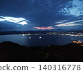 Artistic night view of the sky and sea 140316778