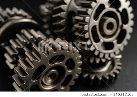 Gear and cogs wheels, clock mechanism, brass metal engine industrial. Gear and cogs wheels, clock mechanism, brass metal engine industrial. 140317163