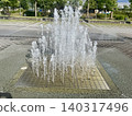 A landscape with a fountain in the park 140317496