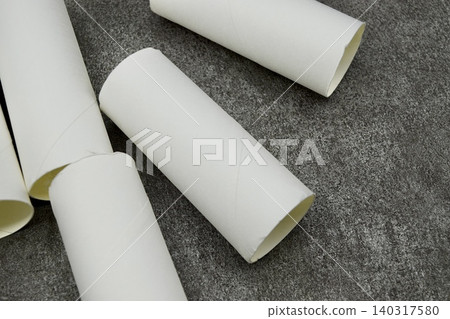 Toilet paper rolls placed haphazardly Toilet paper rolls placed haphazardly 140317580