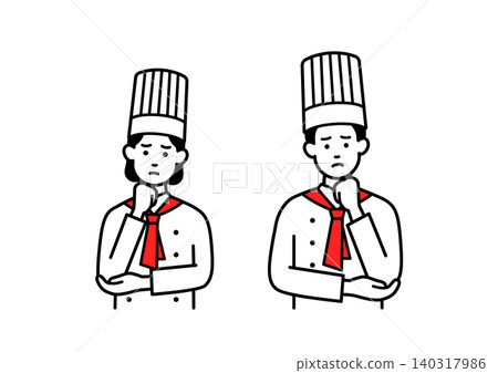 Troubled pastry chefs (male and female) Troubled pastry chefs (male and female) 140317986