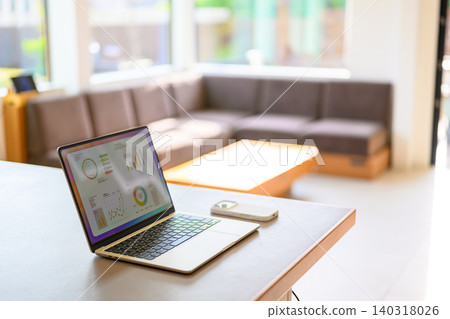 Computers used for data analysis in the office 140318026