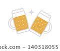 Illustration toast with a beer mug 140318055