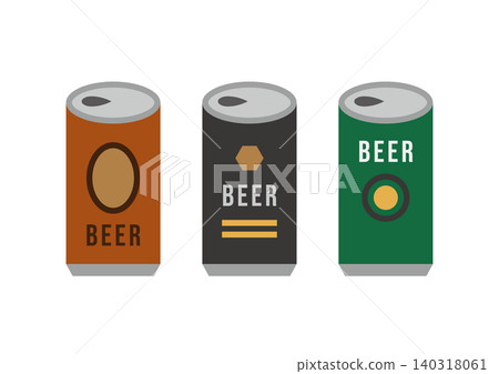 一組精釀啤酒罐的插圖 一組精釀啤酒罐的插圖 140318061
