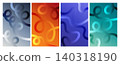 Colorful Abstract Curved Pattern Background 140318190