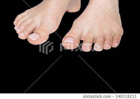 Beautiful female feet with pedicure isolated PNG Beautiful female feet with pedicure isolated PNG 140318211