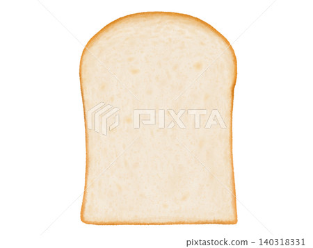 Watercolor illustration of sliced bread 140318331