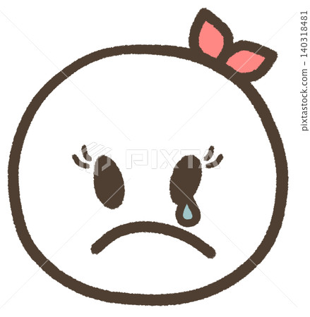 A woman with a downturned mouth crying A woman with a downturned mouth crying 140318481