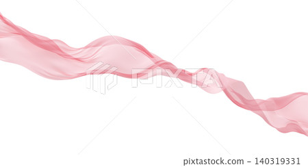 Luxury soft peach chiffon sheer fabric flowing in the wind isolated on white background design element for fashion, cosmetic branding and wedding 3D render Luxury soft peach chiffon sheer fabric flowing in the wind isolated on white background design element for fashion, cosmetic branding and wedding 3D render 140319331
