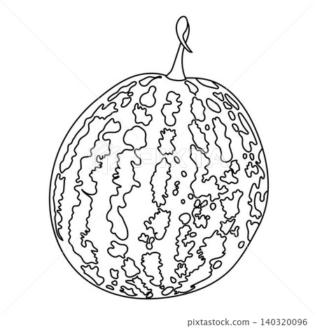 Watermelon in doodle style.  140320096