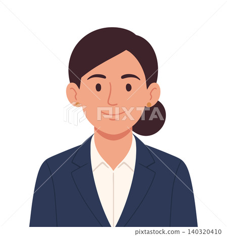 Business woman in blue suit and white shirt cartoon vector illustration Business woman in blue suit and white shirt cartoon vector illustration 140320410