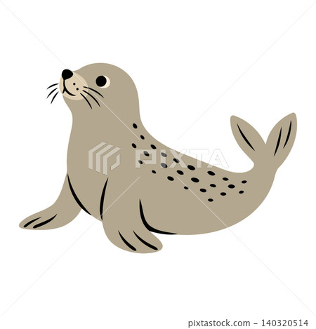 Seal mascot in flat vector style for wildlife illustration and educational material Seal mascot in flat vector style for wildlife illustration and educational material 140320514