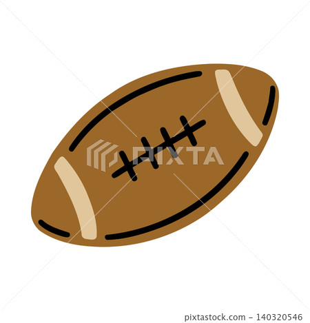 American football cartoon illustration 140320546
