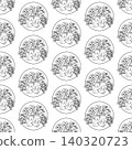 Breakfast in doodle style. Seamless pattern.  140320723