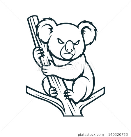 koala mascot logo illustration vector design template simple and clean koala mascot logo illustration vector design template simple and clean 140320753