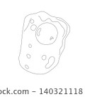 Fried egg in doodle style.  140321118