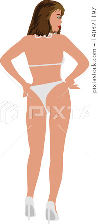 Simple, realistic illustrations of girls with no background. Themes include events, scenes, and fashion. Contest 02. 140321197