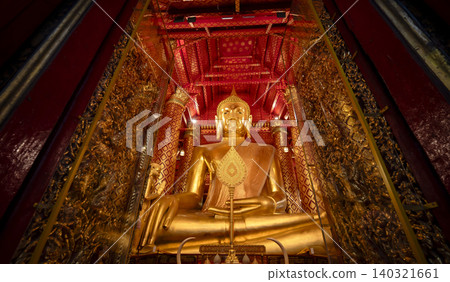 Majestic Seated Buddha at Wat Phanan Choeng Majestic Seated Buddha at Wat Phanan Choeng 140321661