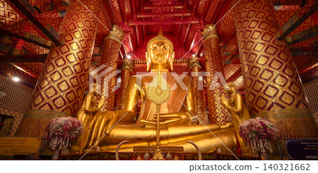 Majestic Seated Buddha at Wat Phanan Choeng Majestic Seated Buddha at Wat Phanan Choeng 140321662