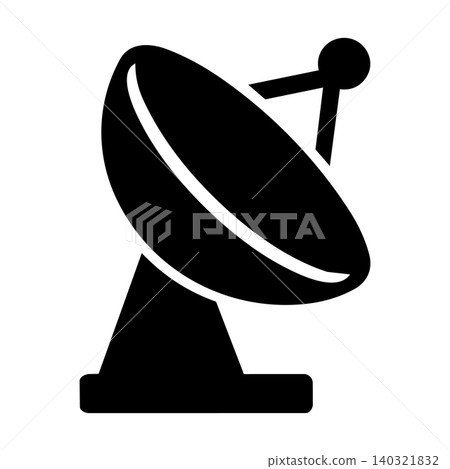衛星通訊天線圖示 衛星通訊天線圖示 140321832