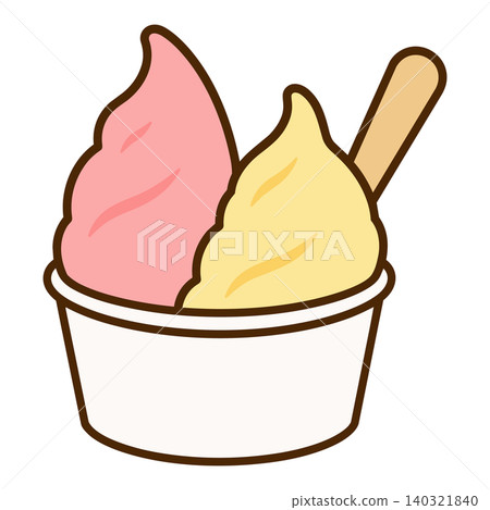 Strawberry and vanilla gelato Strawberry and vanilla gelato 140321840