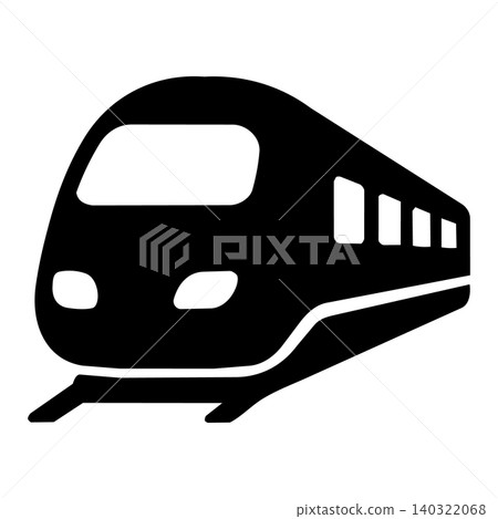 High-speed rail silhouette icon 140322068